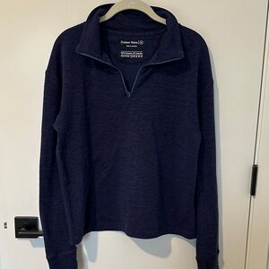 Outdoor Voices Deep Blue Half-Zip Pullover